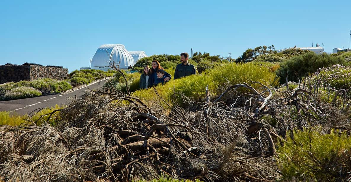 Teide Observatory domes and telescopes at 2,390 metres altitude in Tenerife