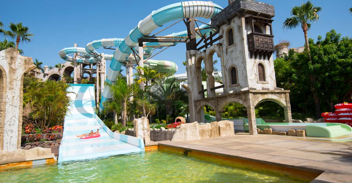 Family water slides and pools at Aqualand Costa Adeje in Tenerife